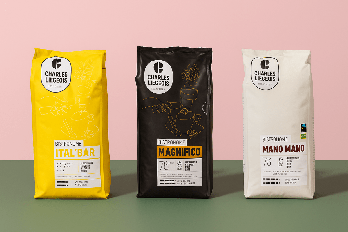 3 x 1kg Bags Tasting Pack Fruity/Balanced/Strong - Coffee beans - Charles Liégois Belgium - Café Liégeois Canada Inc.