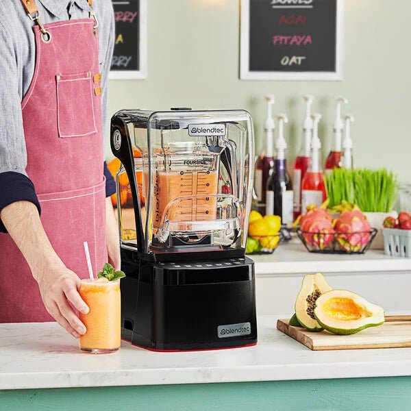 BlendTec - Stealth 885 in Black, 2 WildSide+ J10H3, 2 Soft Rubber Lids - Café Liégeois