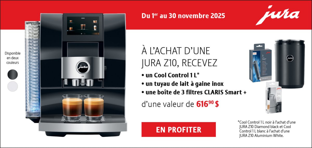 Jura - Z10 + Free $240 Gift Card - Café Liégeois Canada Inc.